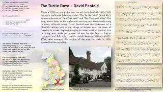 Turtle Dove - David Penfold (1907) [traditional English folk song recorded on phonograph]