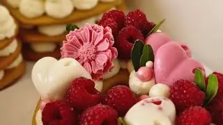 Открытые #медовые пирожные. Сборка и оформление #кондитер #медовик #торт. рецепт в описании!