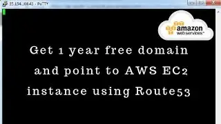 Get 1 year free domain and point to AWS EC2 instance DNS