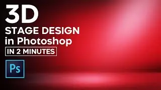 How To Design 3D  Rendered Stage in Photoshop with 2D Tools | Smart Trick