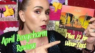 April Boxycharm Review plus 12 hour Wear Test...How does this festival palette hold up?