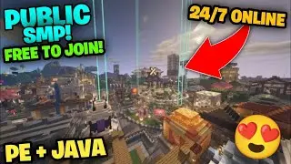 JOIN My PUBLIC MINECRAFT SMP | Java + Pe | Free for All | Fixap SMP | 1.19