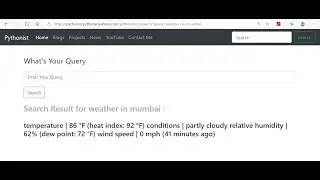 Deploy Your Python Bot to Website using Django and HTML | Advance Bot | Search Engine using Python.