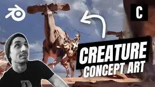 Creature Concept Art In Blender - TUTORIAL