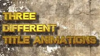3 animated title effects