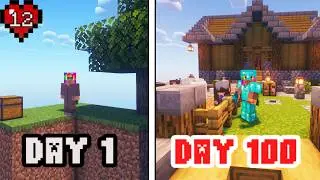 I Spent 100 Days in Skyblock