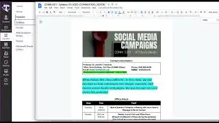 Social Media Campaigns - Course Navigation Video (Fall 2022)