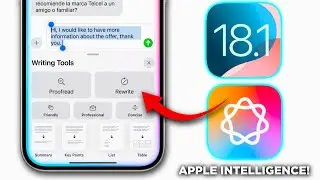 ►La Inteligencia Artificial Llego a iPhone!😮 (Apple Intelligence) NUEVA Actualizacion IOS 18.1 BETA