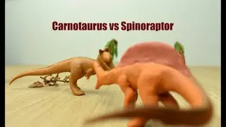 Spinoraptor vs Carnotaurus | clay dinosaur fight