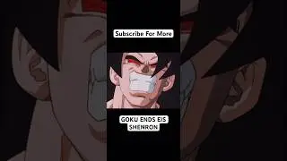 Blinded goku defeats Eis Shenron