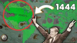1444 but the USA is here (with a twist) | EU4 Timelapse