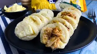 Bollos rellenos con harina pan!!!
