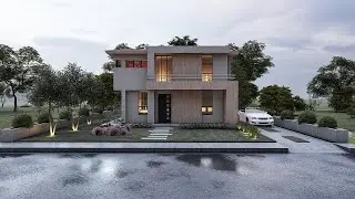 ✅Plano de casa de 2 pisos 8x9 metros 🏡