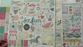 Maggie Holmes Crate Paper Carousel Scrapbooking collection
