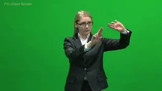 Business Women Hollagram  Green Screen Footage