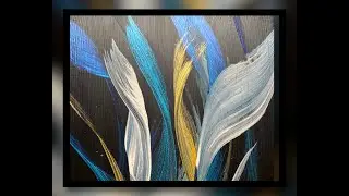 Botanical Bliss ~ Acrylic Fluid Art 835