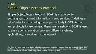 SOAP - Simple Object Access Protocol