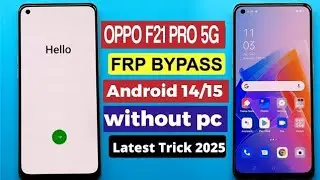oppo f21 pro 5g reset lock bypass || oppo f21 pro 5g frp bypass without pc