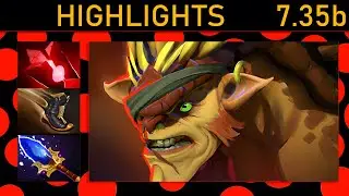 ✨Bristleback 84% Kill participation! Carry Highlights 7.35b - Dota 2 Top MMR