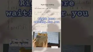 Right here waiting for you, 21 key #kalimba #ktabs by Seeds kalimba addict