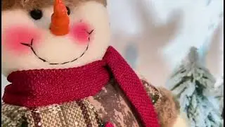 Standing Figurine Toys Xmas Santa Claus Snowman Reindeer Figure Plush Dolls Christmas Decorations