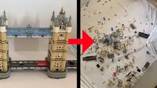 Destroying The Tower Bridge LEGO Set