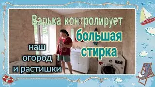 Ейск🌹Живём на юге. Большая стирка. Варька контролирует. Наш огород и растишки🦚😊👍