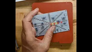 C.K. builds a Gikfun LED solder practice kit