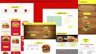 RESPONSIVE WEBSITE DESIGN USING HTML|CSS|JAVASCRIPT|FOOD WEBSITE TEMPLATE|FOOD WEBSITE DESIGN.