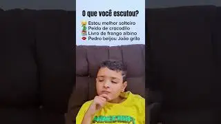 O que você escutou? 🤔
