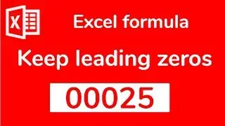 Excel Pro Trick: How to Keep leading zeroes - Doctor Excel 
