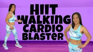 HIIT WALKING CARDIO BLASTER FULL BODY HOME WORKOUT NO EQUIPMENT