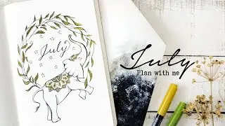 Plan with me | July 2018 Bullet Journal Setup | Vintage Storybook