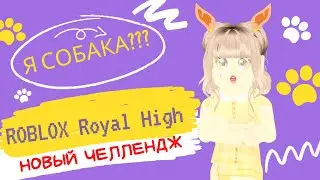 Роял Хай Роблокс Новый Челлендж! Превращаюсь в Собаку и Даже Нож | Королевская Школа Фей