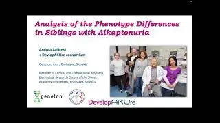 Seminar: Analysis of the Phenotype Differences in Siblings with Alkaptonuria - Dr. Andrea Zaťková