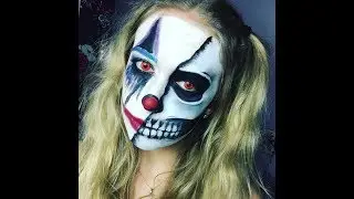 Clown/skull Halloween Makeup