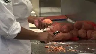 College of DuPage's Culinary Thanksgiving meal for Naval Cadets at the Villa Park VFW
