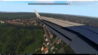 X-Plane 11. Early evening Southampton landing (EGHI). xEnviro, Ortho4Xp. SSG E-Jets 170 Evolution.