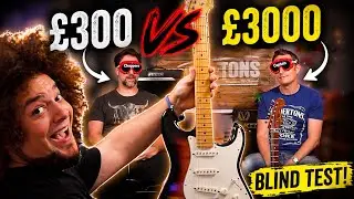 Blindfold Fender Strat Challenge - Can We Tell a £300 Guitar from a £3000 one?!?
