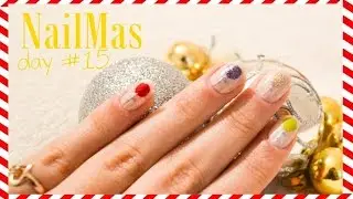 Christmas Globes Nails ● NailMas Day #15
