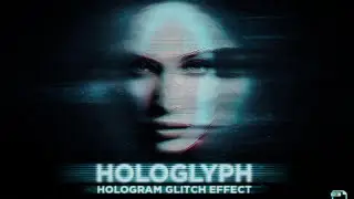 Photoshop Action: Hologlyph - Hologram Glitch Effect