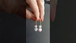 Asymmetrical Morganite Earrings
