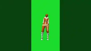 animated cartoon cartoon girl sad on Green screen #animatedcartoon