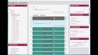 Editing Sections in Moodle