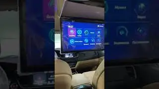 Kia Carnival  установка 22 потолочного монитора шумка оклейка сигнализация сигнал……..
