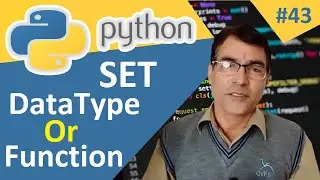 Python set data type | Python tutorial lesson - 43 | Set Data Type in python