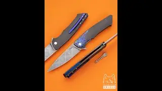 FOLDING KNIFE SLIM 27 STAINLESS DAMASCUS ZDI-1016 HERMAN KNIVES