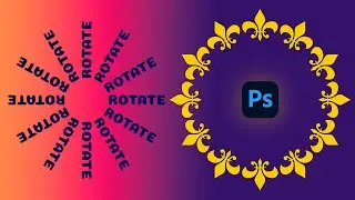 How to Rotate Shape Object or layer around a Circle in Photoshop