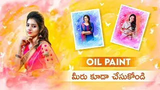 Oil paint photo editing in Mobile || Telugu oil paint editing