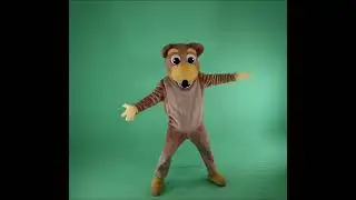 Лис танцует What Does the Fox Say?)» | футаж хромакей зелёный фон